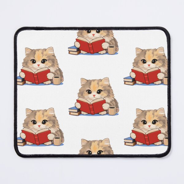 Item preview, Cute Cat Reading a Book designed and sold by cimong.
