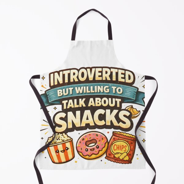 Item preview, Introverted But Willing To Talk About Snacks Funny Kawaii Food designed and sold by DrukNaStyl.