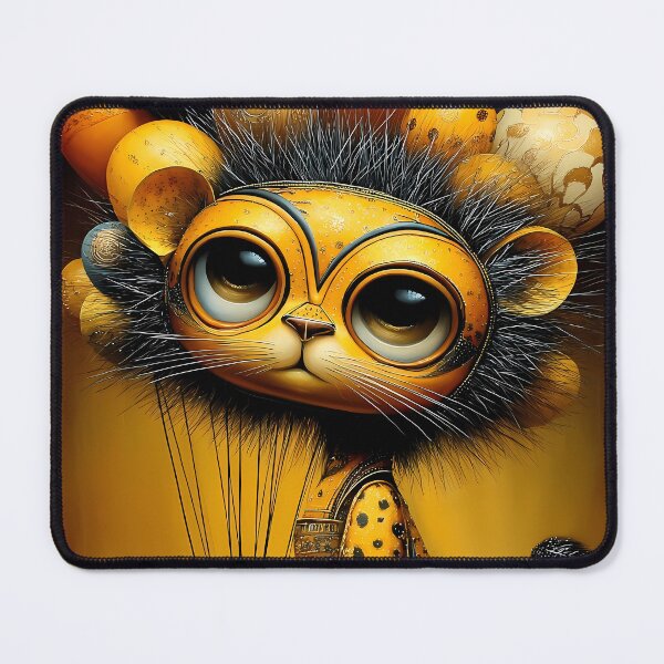 Item preview, Fantasy lion with big eyes and balloons in a warm vintage style designed and sold by WhimsyArt ○ byGTL.