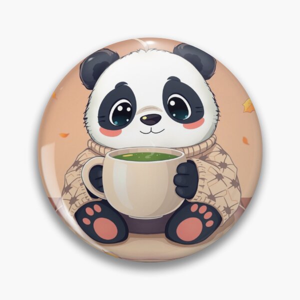 Item preview, Autumn Cozy Panda Shirt | Cute Tea Drinking Panda designed and sold by ArmaanArts.