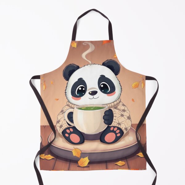 Item preview, Autumn Cozy Panda Shirt | Cute Tea Drinking Panda designed and sold by ArmaanArts.
