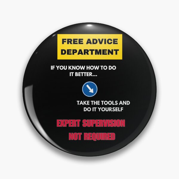 Item preview, Funny Handyman Free Advice - Do It Yourself Sarcastic Quote designed and sold by The Handyman's Lab.