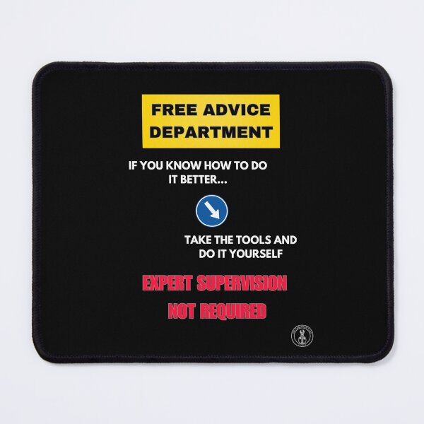 Item preview, Funny Handyman Free Advice - Do It Yourself Sarcastic Quote designed and sold by The Handyman's Lab.
