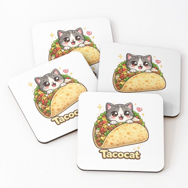 Item preview, Tacocat – Cute Taco Cat Kawaii Food Pun Design designed and sold by HubCreates.