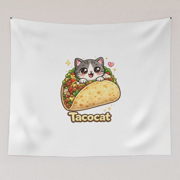 Item preview, Tacocat – Cute Taco Cat Kawaii Food Pun Design designed and sold by HubCreates.