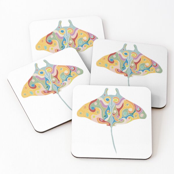 Item preview, Stingray Sticker — Minimalist Ocean Art designed and sold by iampaulmorris.