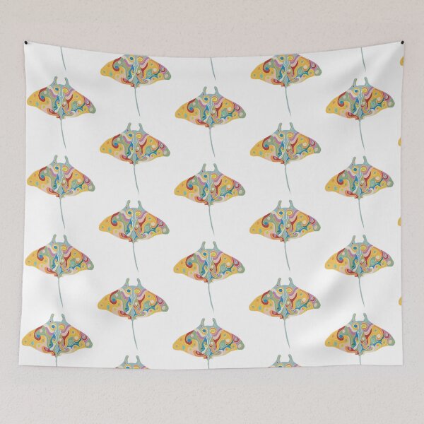 Item preview, Stingray Sticker — Minimalist Ocean Art designed and sold by iampaulmorris.