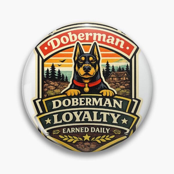 Item preview, Doberman Loyalty Earned Daily Doberman Gift designed and sold by WildVista.