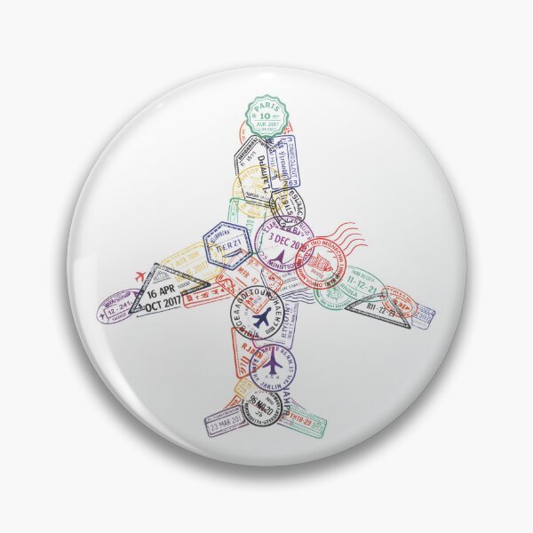 Item preview, Passport Stamps Addict Retro World Traveler  designed and sold by Blok45.