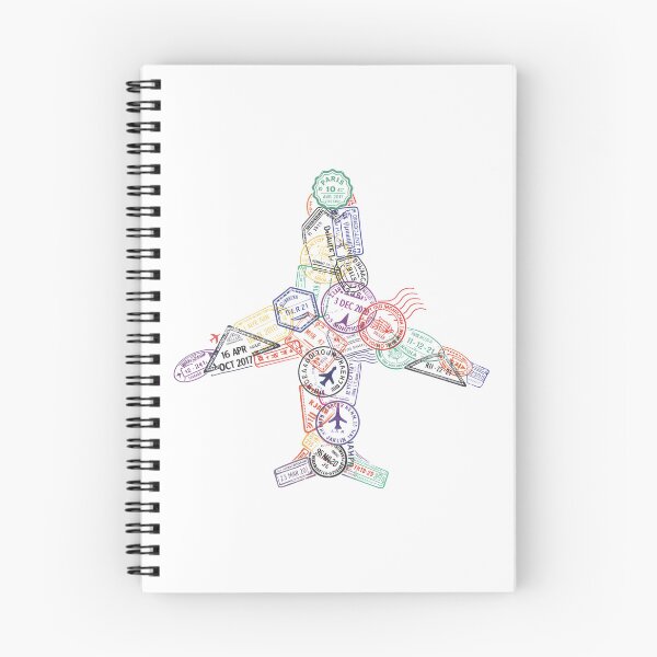 Item preview, Passport Stamps Addict Retro World Traveler  designed and sold by Blok45.