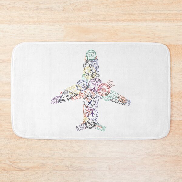 Item preview, Passport Stamps Addict Retro World Traveler  designed and sold by Blok45.