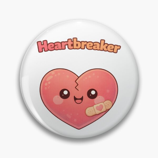 Item preview, Heartbreaker Cute Kawaii Broken Heart Design. designed and sold by The-T-In-Retro.