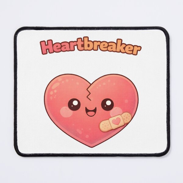 Item preview, Heartbreaker Cute Kawaii Broken Heart Design. designed and sold by The-T-In-Retro.