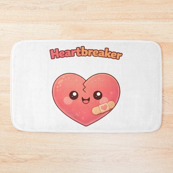 Item preview, Heartbreaker Cute Kawaii Broken Heart Design. designed and sold by The-T-In-Retro.