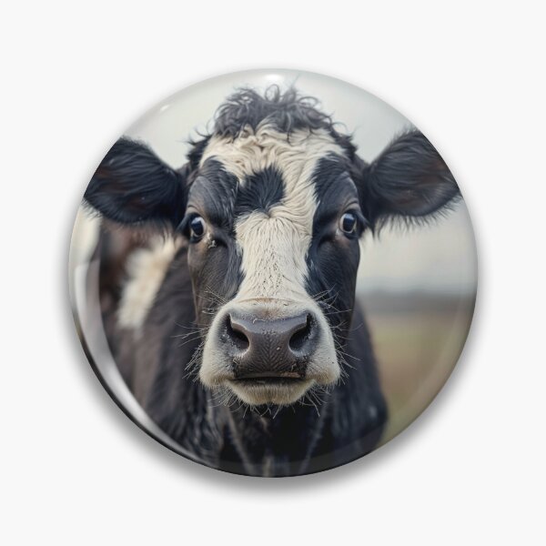 Item preview, Frontal Cow Realistic Meadow Portrait designed and sold by Libercia.