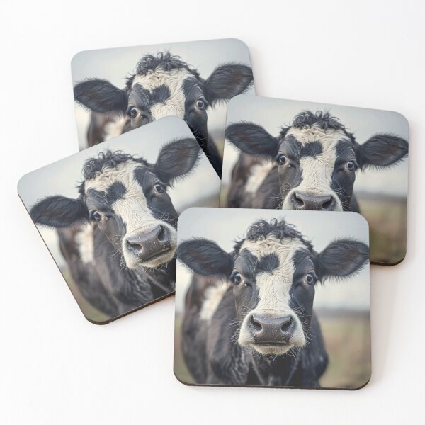 Item preview, Frontal Cow Realistic Meadow Portrait designed and sold by Libercia.