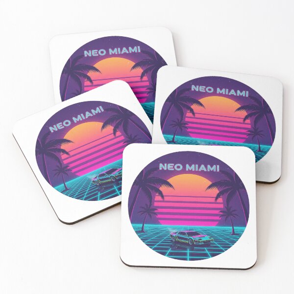 Item preview, Neon Horizon: Miami Nights designed and sold by ZisanArts.