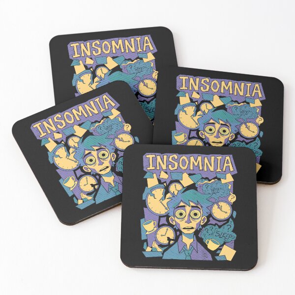 Item preview, Insomnia - Comic Style Tired Man and Broken Clocks designed and sold by AnAzArt.