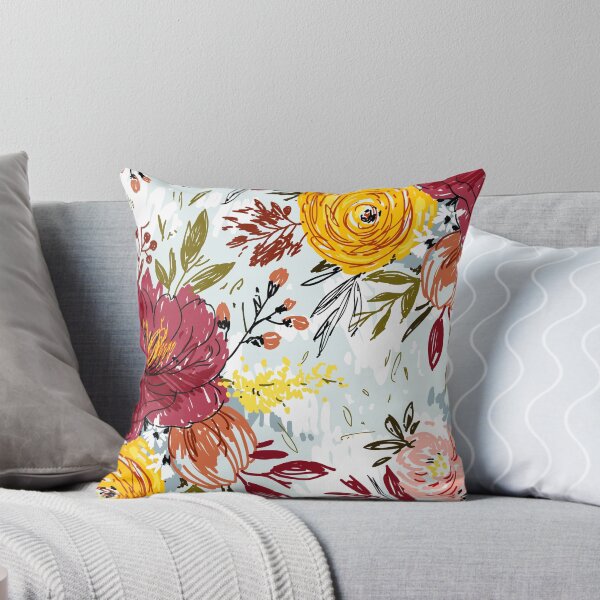 Item preview, Warm Autumn Floral Pattern – Hand Drawn Botanical Design designed and sold by Print culturee.