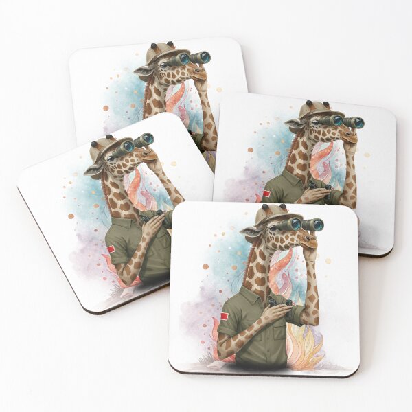 Item preview, Safari Giraffe Explorer – Whimsical Adventure Art designed and sold by ChenEngEng.