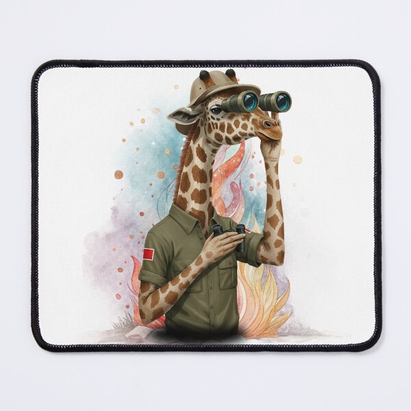 Item preview, Safari Giraffe Explorer – Whimsical Adventure Art designed and sold by ChenEngEng.