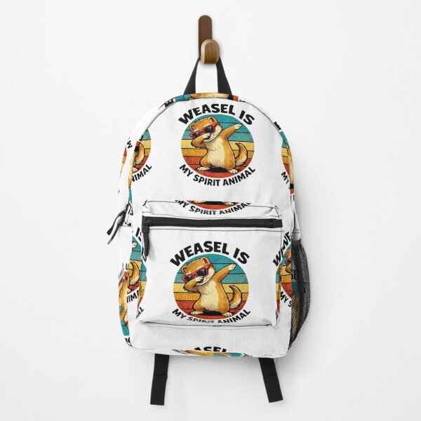 Item preview, Weasel Is My Spirit Animal – Funny Retro Cute Weasel designed and sold by Pawsome Quotes.