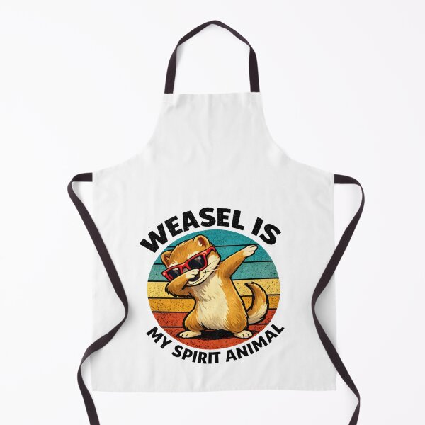 Item preview, Weasel Is My Spirit Animal – Funny Retro Cute Weasel designed and sold by Pawsome Quotes.