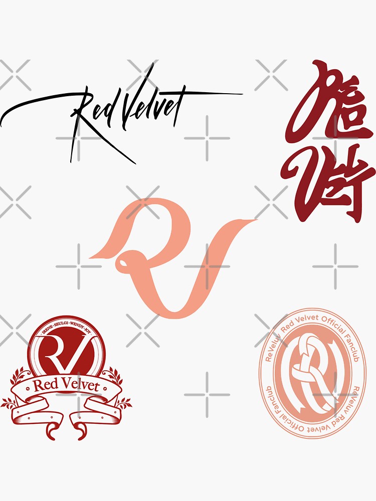 Red Velvet Logo Stickers for Sale | Redbubble