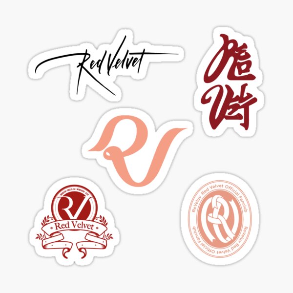 Red Velvet Logo Stickers for Sale | Redbubble