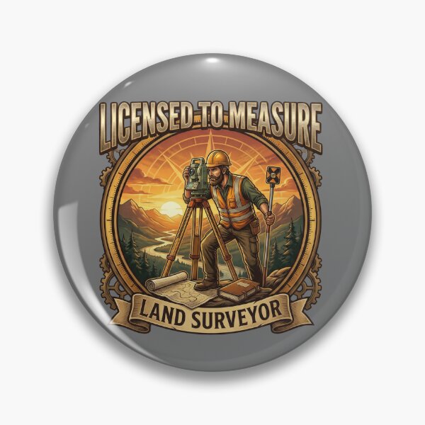Item preview, Licensed To Measure Land Surveyor Funny Geomatics designed and sold by Michalsky99.