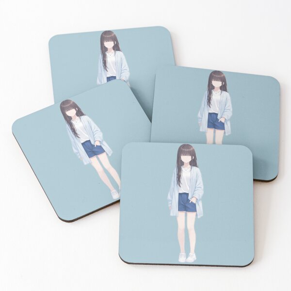 Item preview, Aesthetic Anime Girl in Casual Summer Outfit designed and sold by HedayatDesign.