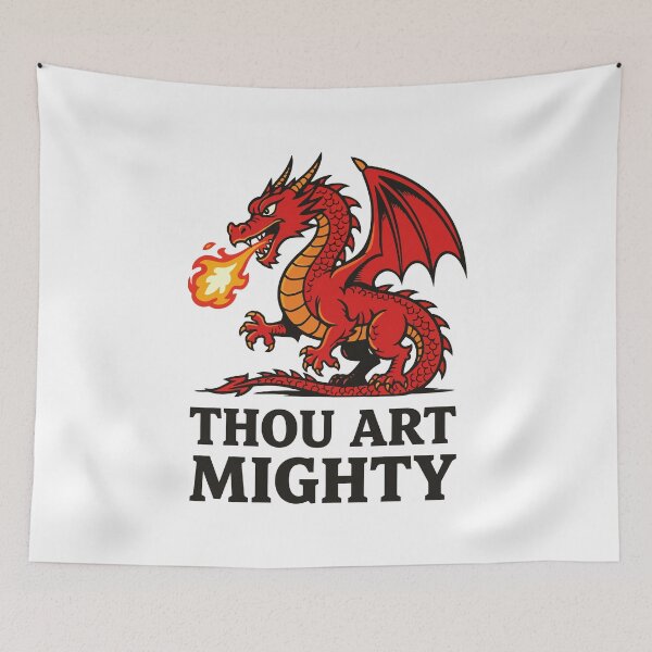 Item preview, Thou Art Mighty Red Dragon With Fire Breath designed and sold by taiche.