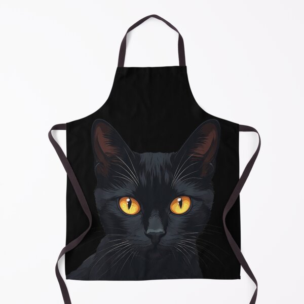 Item preview, Golden Gaze: A Majestic Black Cat Portrait designed and sold by sanorastyle.