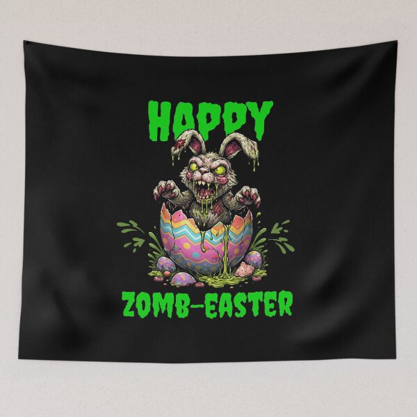 Item preview, Happy Zomb-Easter – Zombie Bunny Horror Easter Graphic Creepy Easter Bunny Design designed and sold by RomeoSketches.