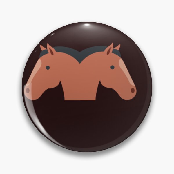 Item preview, Twin Brown Horses | Elegant Twins Horse Artwork designed and sold by VeenaArtStudio.