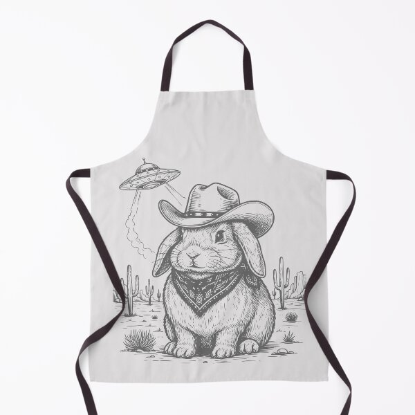 Item preview, Vintage Retro Rabbit UFO Western Country Bunny Wild West Unisex designed and sold by Colorfulman.