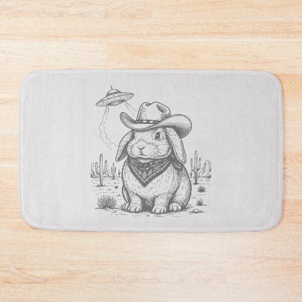 Item preview, Vintage Retro Rabbit UFO Western Country Bunny Wild West Unisex designed and sold by Colorfulman.