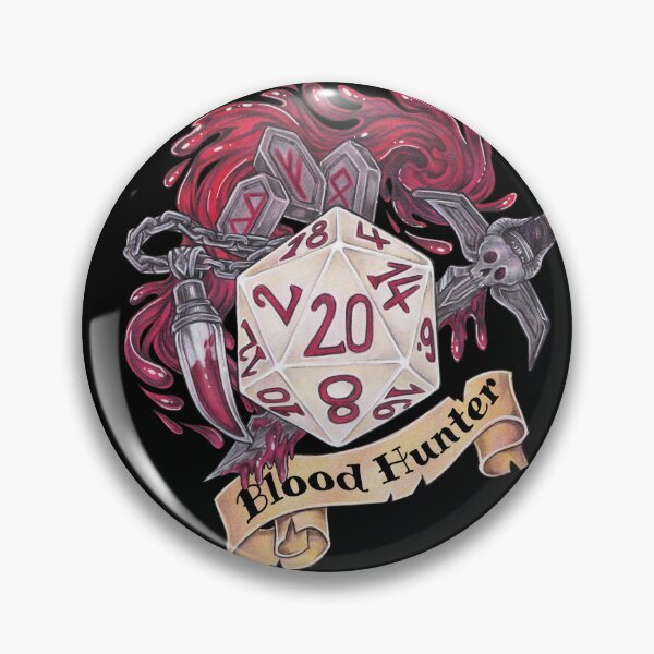 Item preview, Role-playing game tabletop D20 dice gift Bloodhunter designed and sold by ZadzeneaArt.