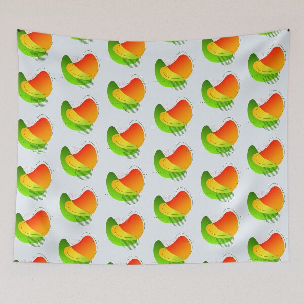 Item preview, Orange and Green Geometric Art designed and sold by CharlottePlaceArt.