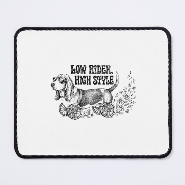 Item preview, Low Rider Cruisin' - Basset Hound Dog designed and sold by bapupa.