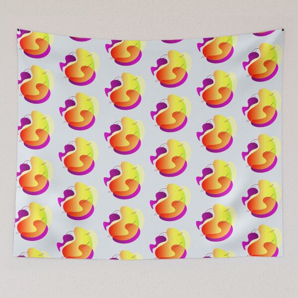 Item preview, Purple and Orange Geometric Art designed and sold by CharlottePlaceArt.