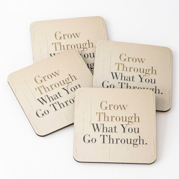 Item preview, Grow Through What You Go Through Quote designed and sold by ShopValueBiz.