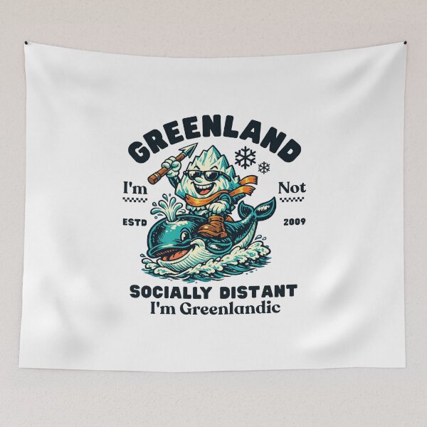 Item preview, Greenland : socially distant, I'm Greenlandic designed and sold by Peerless-Prime.