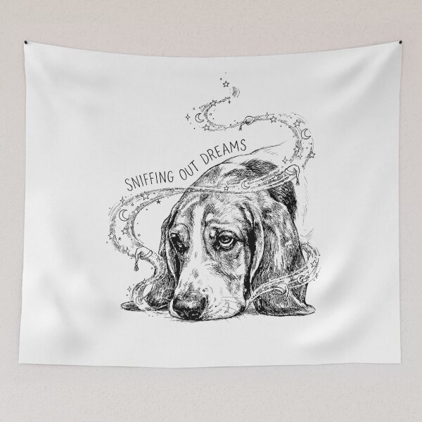 Item preview, The Dream Sniffer - Basset Hound Dog designed and sold by bapupa.