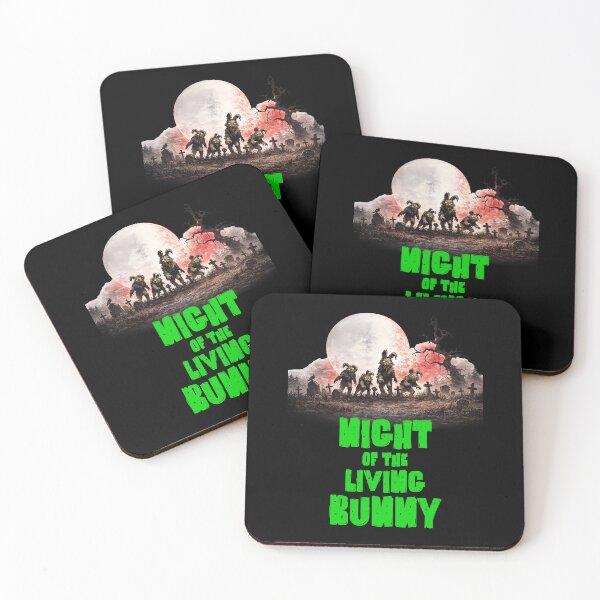 Item preview, Night of the Living Bunny – Zombie Easter Horror Parody Creepy Bunny Design designed and sold by RomeoSketches.