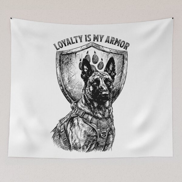 Item preview, K9 Shield - Belgian Malinois Dog designed and sold by bapupa.