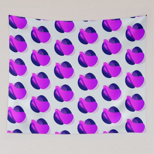 Item preview, Blue and Purple Geometric Art designed and sold by CharlottePlaceArt.