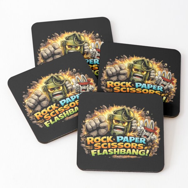 Item preview, Rock Paper Scissors Flashbang – Gamer Humor FPS Meme Design designed and sold by OlizaPrint.
