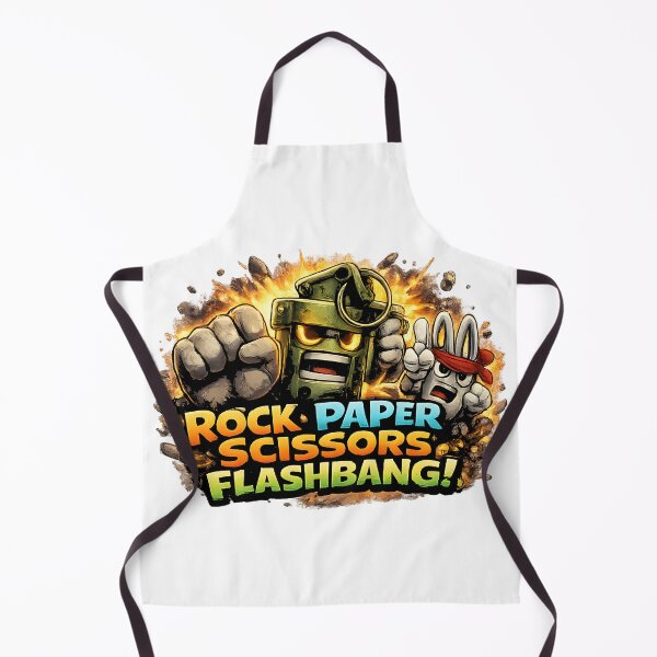 Item preview, Rock Paper Scissors Flashbang – Gamer Humor FPS Meme Design designed and sold by OlizaPrint.