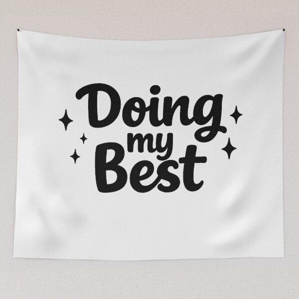 Item preview, Doing My Best Motivational Typography designed and sold by MarselArt.